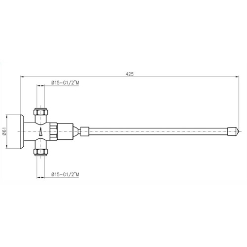 Hart Medical Multi Purpose Exposed Knee Operated Tap - NotJustTaps.co.uk